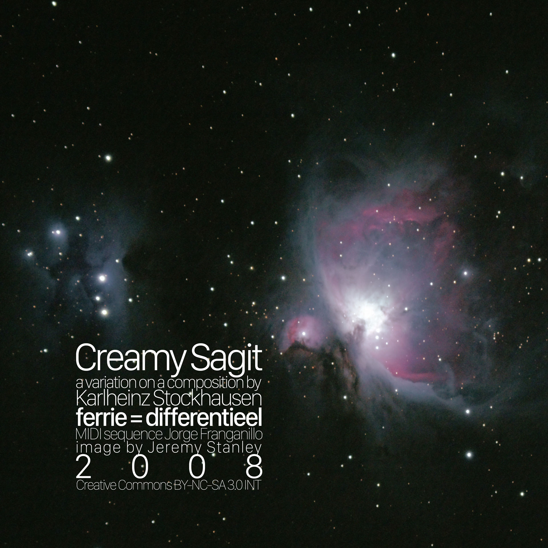 Creamy Sagit  een variatie  Karlheinz Stockhausen