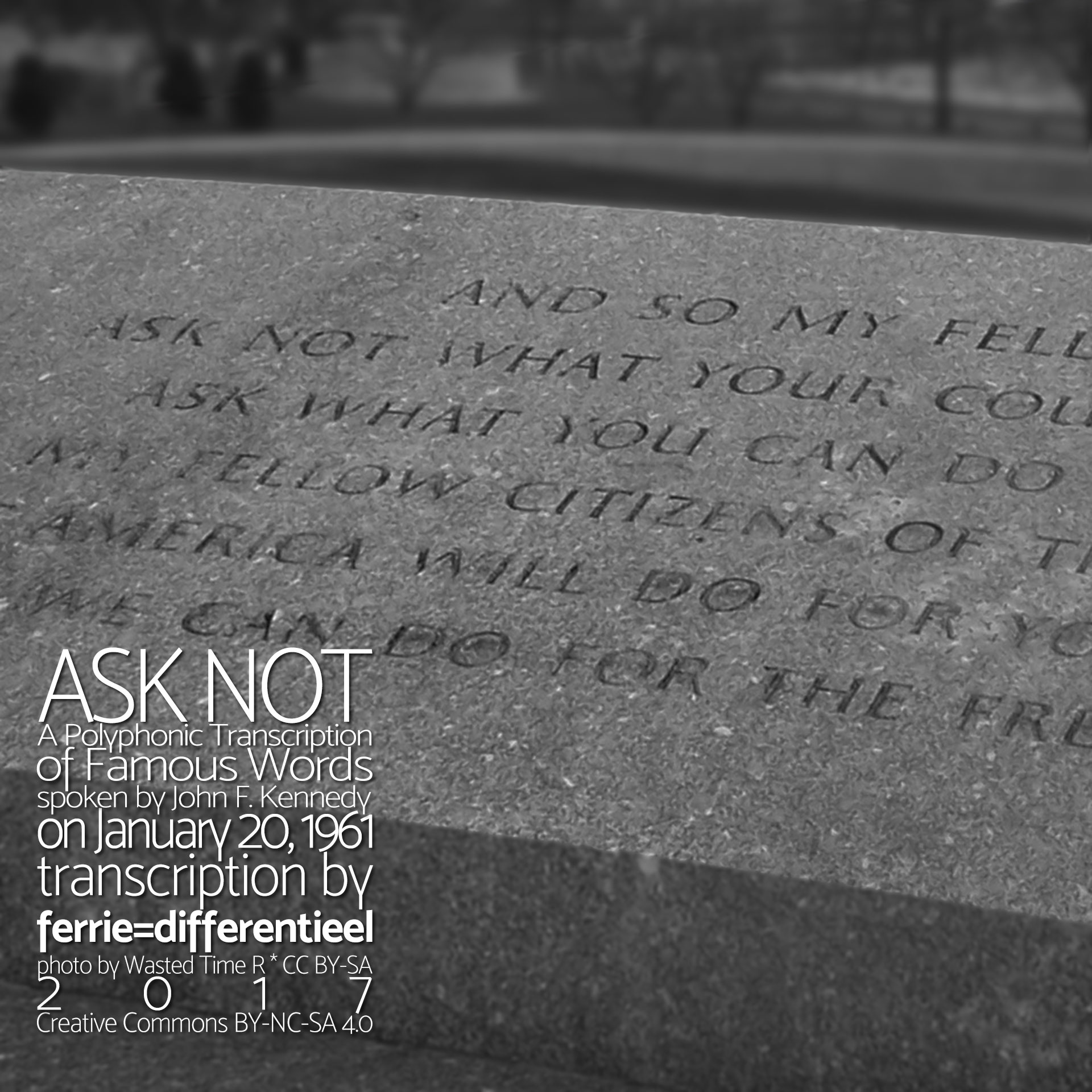 ASK NOT  een polyfonische transcriptie  van stem naar muziek